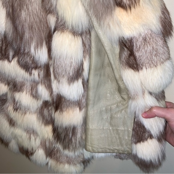 Real Rabbit Fur Coat Short Heavyweight Vintage Davisons - Picture 3 of 8